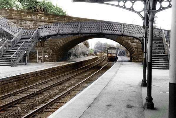 1966 Bakewell Station and the Footbridge